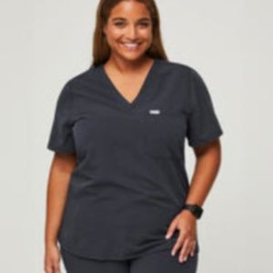 Figs Catrina Scrub Top in Night Sky